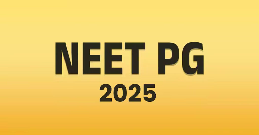 NEET PG Exam Date 2025